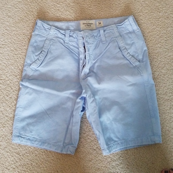 mens blue khaki shorts